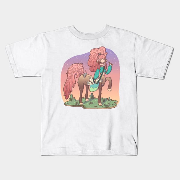 Artist Centaur Kids T-Shirt by Meeko_Art